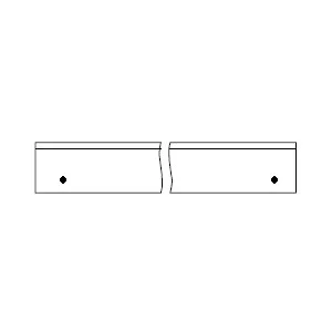 2x Hobelmesser für Leitz 230x30x3mm HSS mit 2 Gewinden